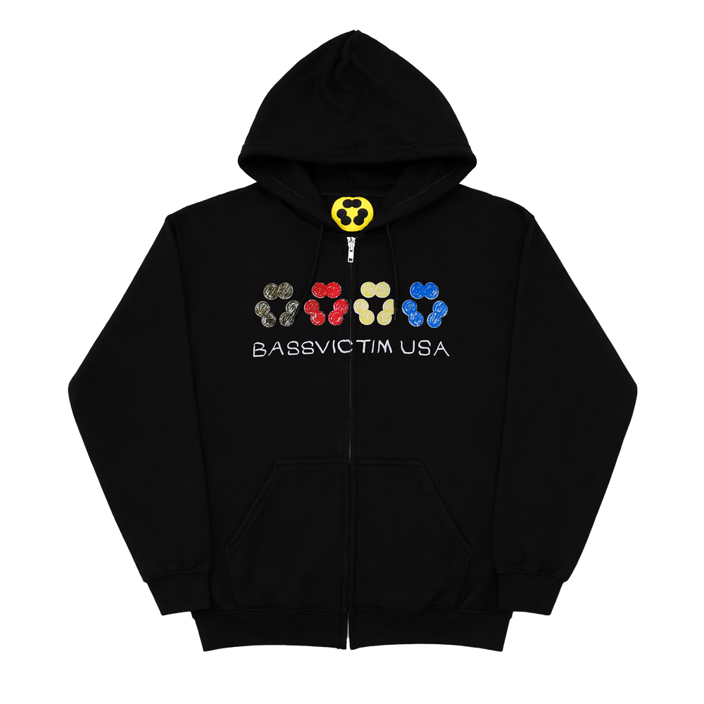 Bassvictim Drawing Zip Up